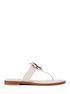 michael kors callie embellished signature logo trim thong sandal