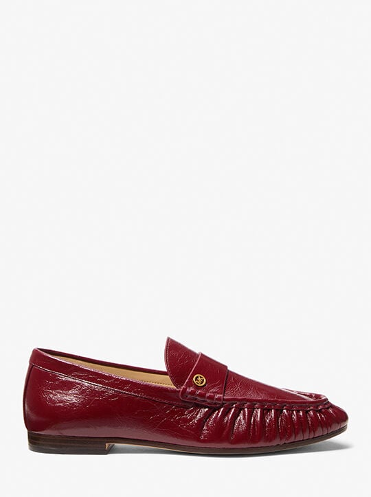 Jennings Crinkled Leather Loafer michael kors jennings crinkled leather loafer
