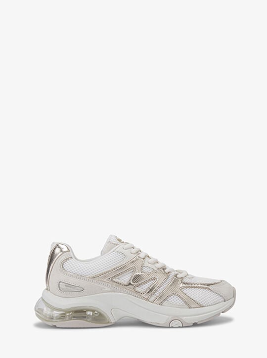 Kit Extreme Leather and Mesh Trainer michael kors kit extreme leather and mesh trainer