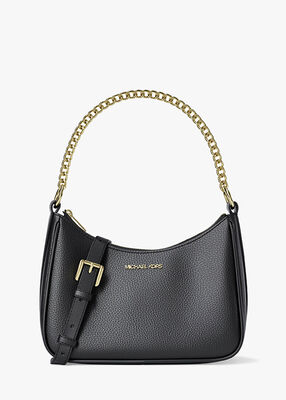 michael kors jet set large pebbled leather convertible crossbody bag