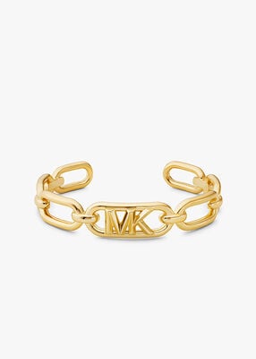 Michael Kors 14K Gold-Plated Frozen Empire Link Cuff Bracelet