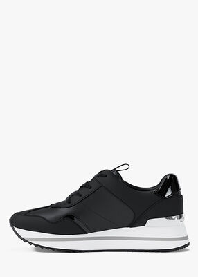 michael kors raina leather trainer
