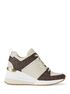 michael kors georgie signature logo trainer