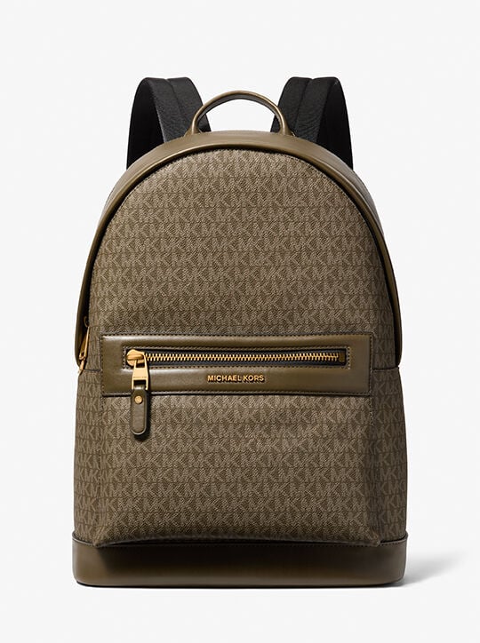 michael kors jet set signature logo backpack