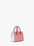 michael kors laila extra small color block leather crossbody bag