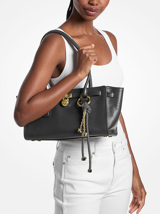 michael kors hamilton moderne small leather satchel