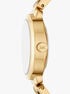 michael kors petite maude gold tone watch