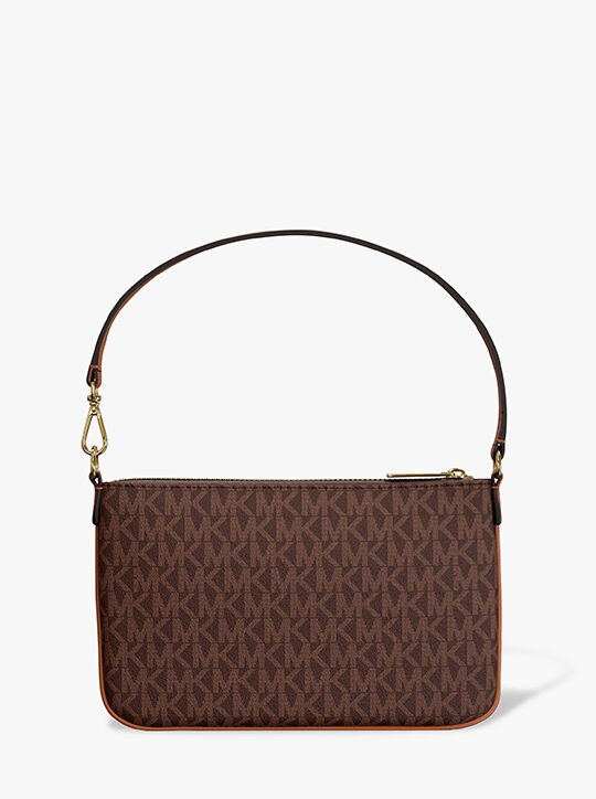 michael kors jet set small signature logo convertible wristlet