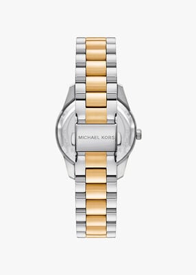 michael kors lexington pav  two tone watch