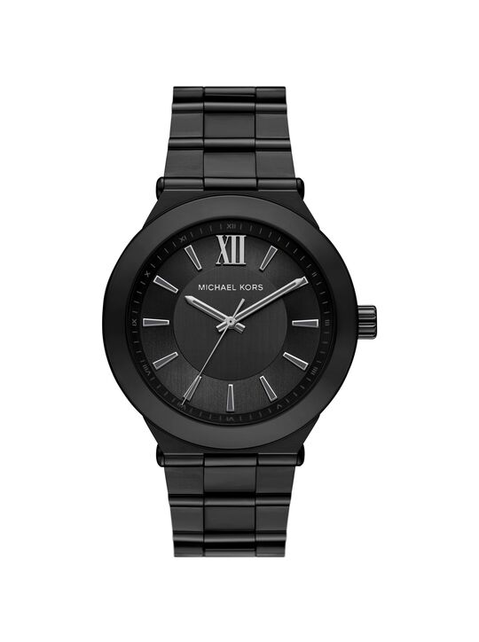 michael kors oversized billie black tone watch