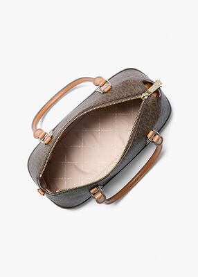 michael kors andie medium signature logo satchel