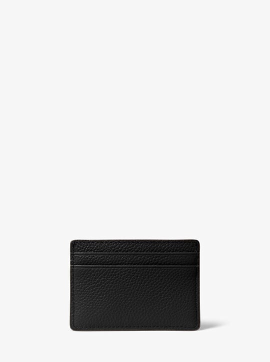 michael kors pebbled leather card case