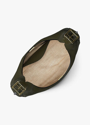 michael kors حقيبة كتف نوليتا كبيرة من جلد النوبوك