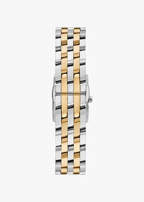 michael kors micro georgie two tone watch