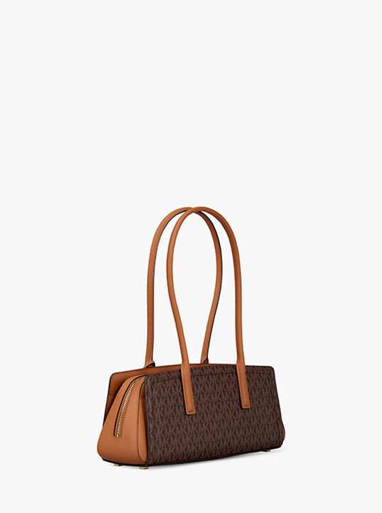 michael kors laila small signature logo shoulder bag