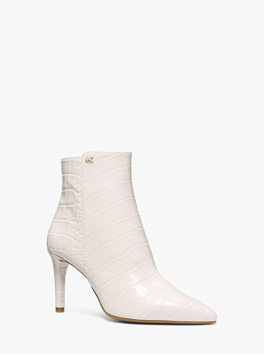 Dorothy Flex Crocodile Embossed Faux Leather Ankle Boot michael kors dorothy flex crocodile embossed faux leather ankle boot