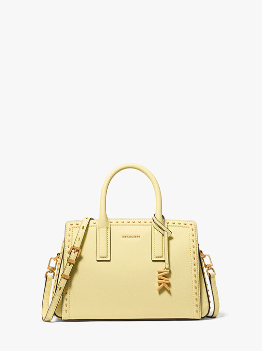 michael kors حقيبة ليلى الصغيرة الجلدية المرصعة