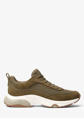 michael kors hartley mixed media trainer