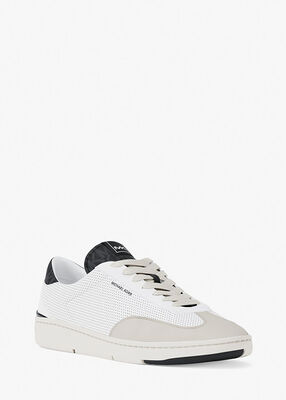 michael kors wilton perforated leather sneaker