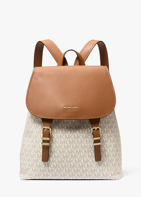 michael kors quinn medium signature logo backpack