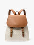 michael kors quinn medium signature logo backpack