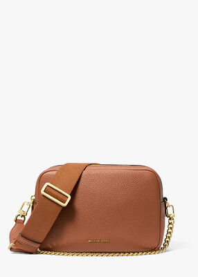 michael kors bryant medium pebbled leather camera crossbody bag