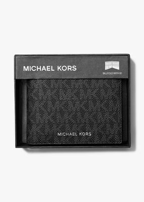 michael kors hudson signature logo billfold wallet