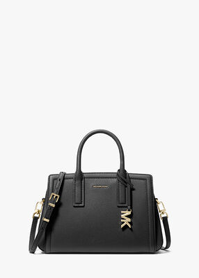 michael kors laila small pebbled leather satchel