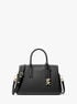 michael kors laila small pebbled leather satchel