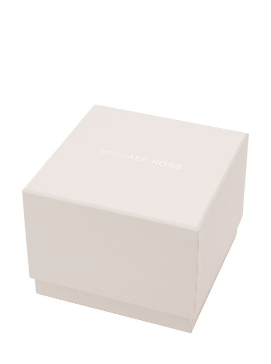 Mini Pyper Pavé Silver-Tone Watch and Jewelry Gift Set michael kors mini pyper pav silver tone watch and jewelry gift set