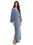 michael kors floral print v neck kaftan