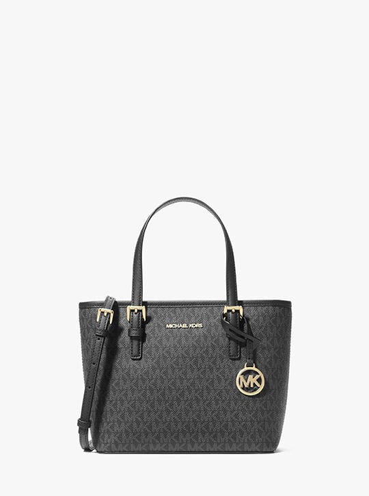 Jet Set Travel Extra-Small Logo Top-Zip Tote Bag michael kors jet set travel extra small logo top zip tote bag