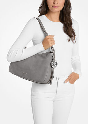 michael kors حقيبة كتف نوليتا متوسطة الحجم من جلد النوبوك