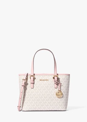 michael kors حقيبة يد جيت سيت ترافيل صغيرة جدًا وسحاب علوي