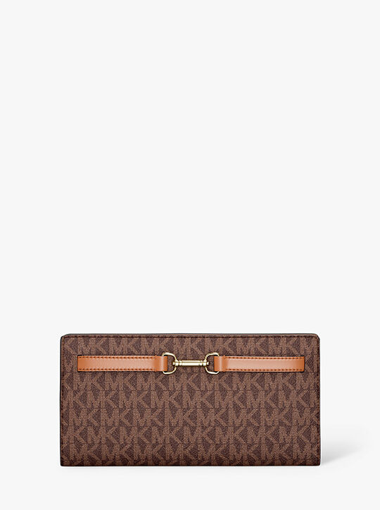 Carson Large Signature Logo Wallet michael kors carson large signature logo wallet