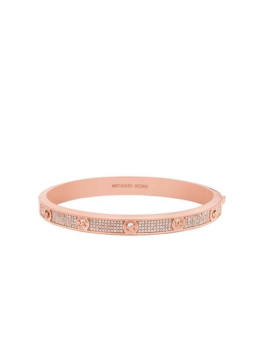Pavé Logo Stud Bangle michael kors pav logo stud bangle