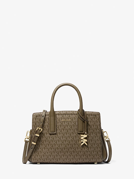 Laila Small Signature Logo Satchel michael kors laila small signature logo satchel