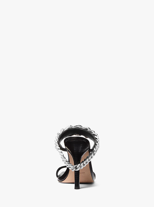 Bianca Embellished Leather Sandal michael kors bianca embellished leather sandal