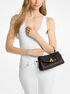 michael kors hamilton moderne extra small textured leather slouchy crossbody bag