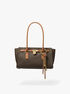 michael kors hamilton moderne small signature logo satchel