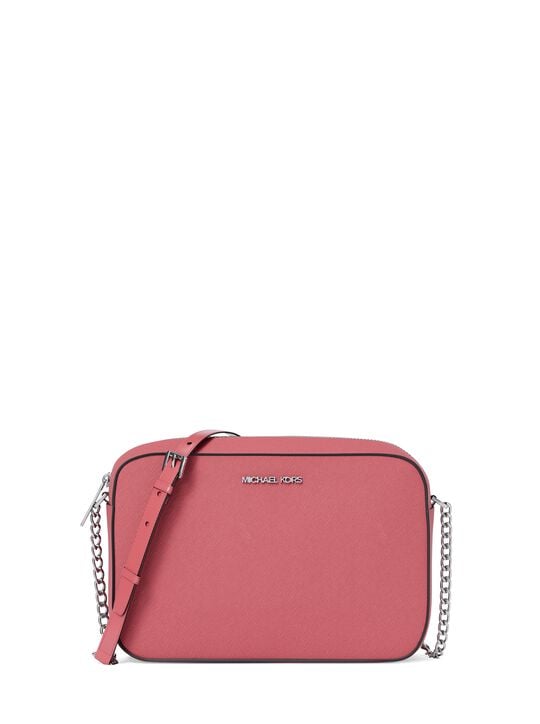 حقيبة كروس جيت سيت كبيرة من جلد سافيانو michael kors حقيبة كروس جيت سيت كبيرة من جلد سافيانو