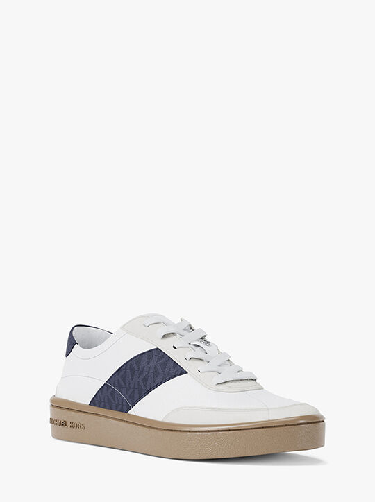 michael kors kaycee signature logo stripe sneaker