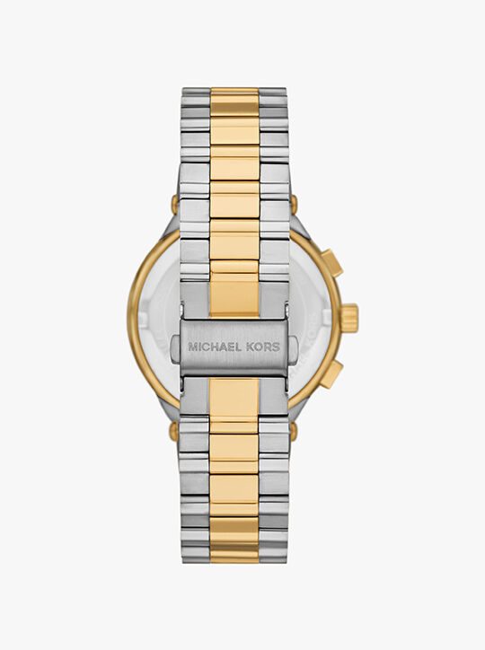 michael kors oversized billie two tone watch