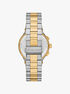 michael kors oversized billie two tone watch