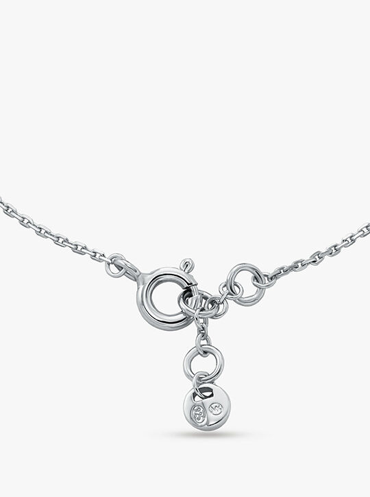 michael kors pav  precious metal plated and sterling silver empire logo bracelet