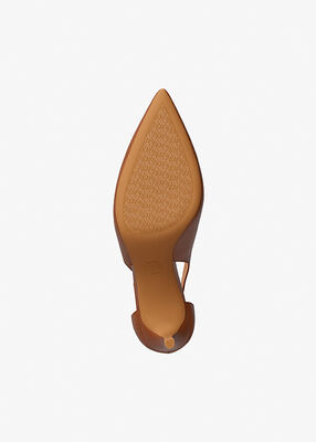 michael kors leather slingback pump