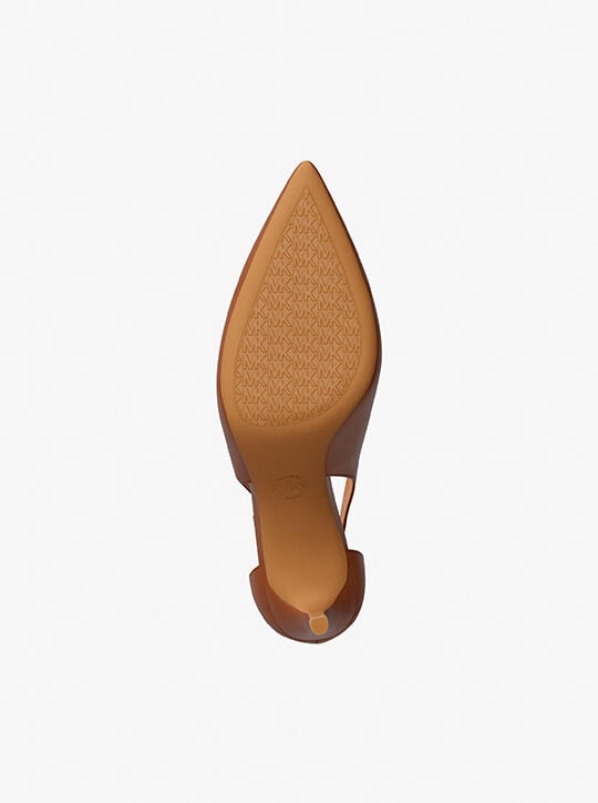 Leather Slingback Pump michael kors leather slingback pump