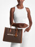 Mirella Medium Signature Logo Tote Bag michael kors mirella medium signature logo tote bag