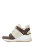 michael kors georgie signature logo trainer