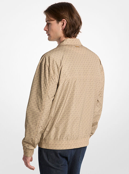 Signature Logo Windbreaker Jacket michael kors signature logo windbreaker jacket
